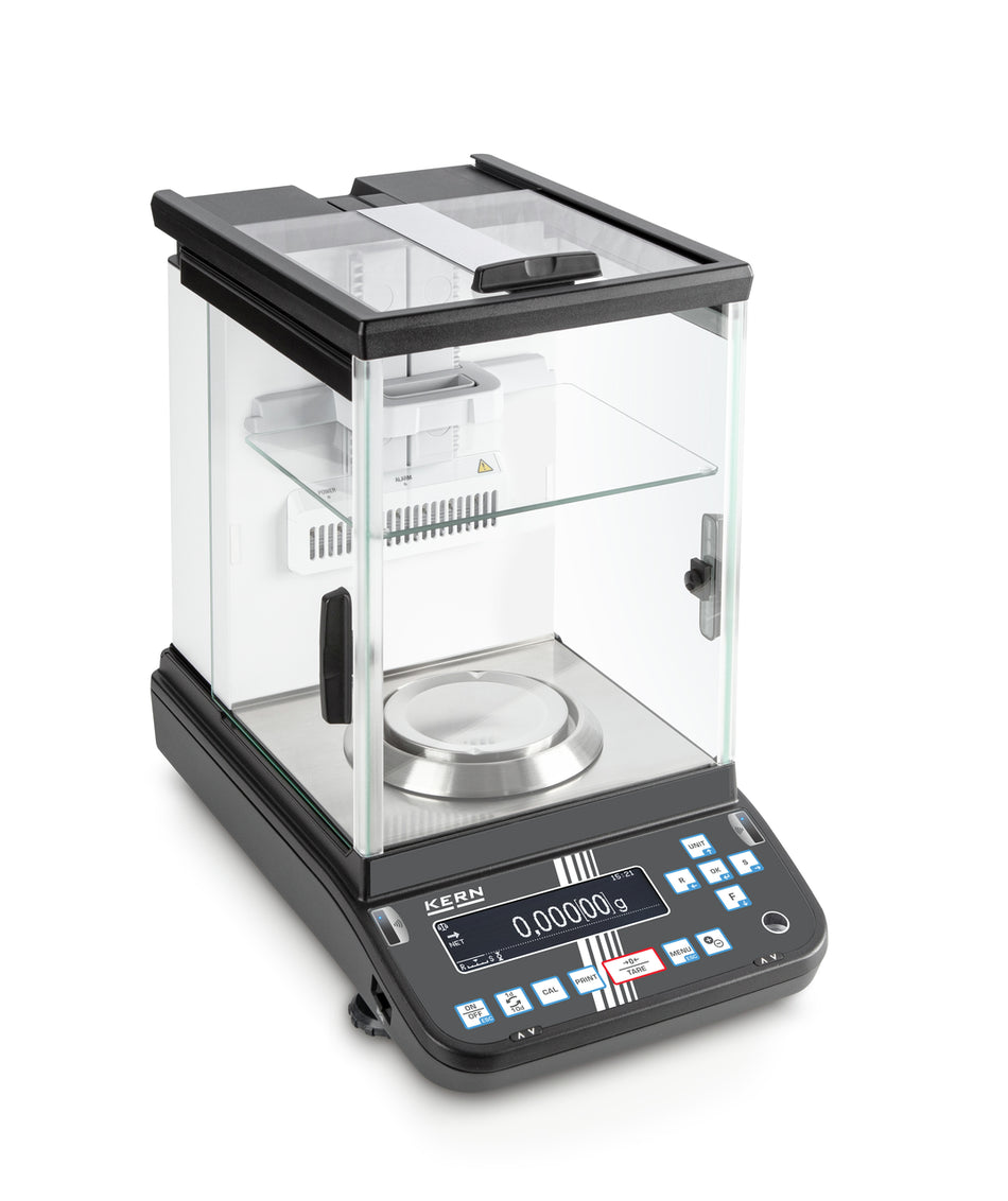 Eichfähige Labor Waage KERN ABP 100-5AM. Zuverlässigkeit für anspruchsvolle Messungen 135g/0,0001g