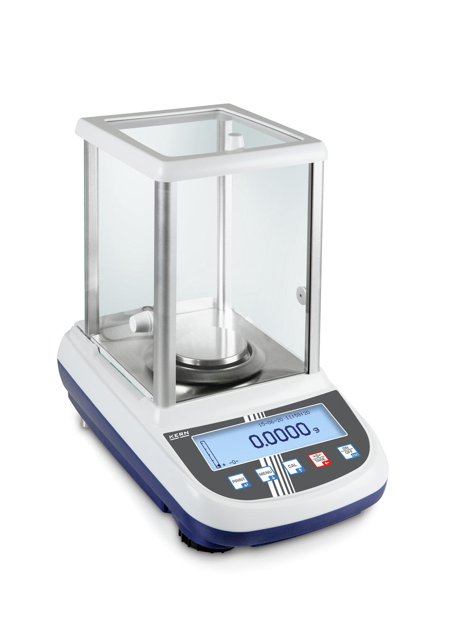Präzisionswaage KERN ALS 160-4A inkl. Galswindschutz. Für analytische Höchstleistungen in Labor und Forschung. 160g/0,0001 g