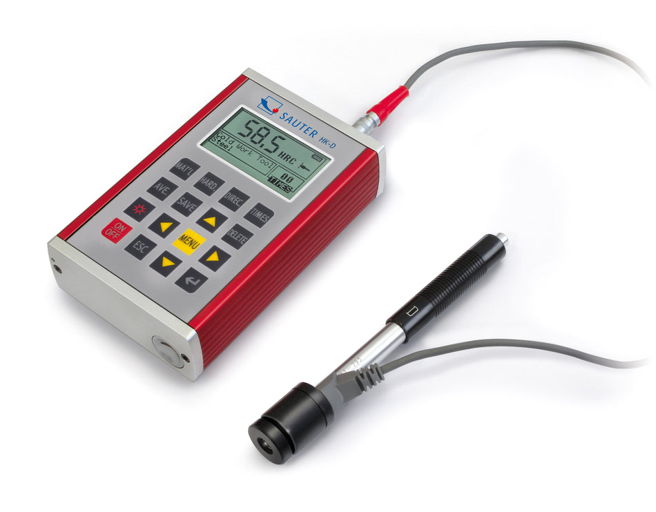 Mobiles Leeb-Härteprüfgerät SAUTER HK-DB mit externem Sensor - Messbereich Leeb 170 – 960