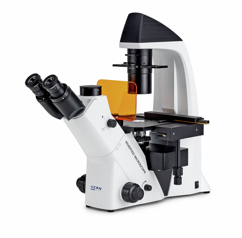 Inversmikroskop mit LED-Fluoreszenzeinheit OCM 167- Profiqualität für Labore
